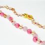 Jewelry - Baby Amber and Natural Stone Necklace - Lemon/Pink Quartz/Chalcedony - IRRÉVERSIBLE