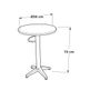 Dining Tables - Alicante round bistro table aluminium mocha\ green bistro. - EZEÏS