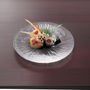 Verres - Assiette en verre « NAGISA » japonaise à texture granularité fabriquée à la main - TOYO-SASAKI GLASS