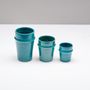 Coffee and tea - Handmade ceramic glasses - POTERIE SERGHINI