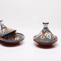 Platter and bowls - Handmade ceramic Tagines (Moroccan plates) - POTERIE SERGHINI