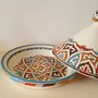 Platter and bowls - Handmade ceramic Tagines (Moroccan plates) - POTERIE SERGHINI