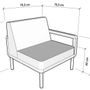Lawn armchairs - Kallysta set lounge/ corner module - EZEÏS