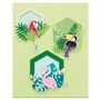 Autres décorations murales - Kit créatif - Décoration murale - Les animaux tropicaux - FRENCH KITS