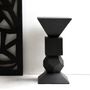 Coffee tables - Small sculpture table in natural slate - LE TRÈFLE BLEU