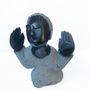 Sculptures, statuettes et miniatures - Sculpture en pierre recevant bénédiction - JONAQUESTART