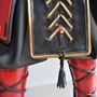 Sculptures, statuettes and miniatures - Large Samurai Leather Sculpture - ANNIE DELEMARLE SCULPTURE CUIR