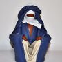Sculptures, statuettes and miniatures - Leather sculpture, small Tuareg sitting - ANNIE DELEMARLE SCULPTURE CUIR
