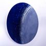 Paintings - Big Blue handmade art glass painting - BARANSKA DESIGN