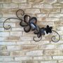 Other wall decoration - Wall decoration “Fleur Bleue” metal, wrought iron - BRICE RIVIÈRE CRÉATION