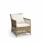 Lawn armchairs - Outdoor lounge chair, one seater wicker Malibu - MANUTTI