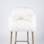 Chairs - YETI bar chair with short fur - JOE SAYEGH PARIS