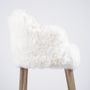 Chairs - YETI bar chair with short fur - JOE SAYEGH PARIS
