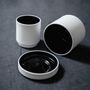 Mugs - Black & White Colonnade Cups - L'ATELIER DES CREATEURS