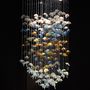 Hanging lights - Sea Flowers bespoke handmade art  glass chandeliers - BARANSKA DESIGN
