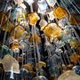 Hanging lights - Sea Flowers bespoke handmade art  glass chandeliers - BARANSKA DESIGN