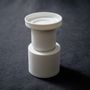 Mugs - White colonnade cups - L'ATELIER DES CREATEURS