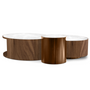 Coffee tables - ANTIGUA Center Table - CAFFE LATTE