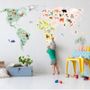 Other wall decoration - Children's room GIANT WOLRDMAP - MIMI'LOU