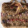 Bags and totes - MINA  & ONA . Handmade bags. Recycled silk & natural jute fibre - MONA PIGLIACAMPO . ATELIER SOL DE MAYO