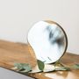 Mirrors - Table mirror  PUDDLE | oak wood or black - NAMUOS