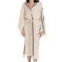 Bath towels - BUSE HOODED BATHROBE DRESSING GOWN COTTON HANDLOOMED - LALAY