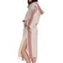 Loungewear - ANTIQUE02 HOODED BATHROBE DRESSING GOWN LINEN COTTON HANDLOOM - LALAY
