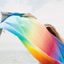 Autres linges de bain - Fouta Rainbow en coton biologique certifié GOTS - LESTOFF FRANCE