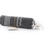 Other bath linens - Hammam Towel Anthracite in organic cotton GOTS certified - LESTOFF FRANCE