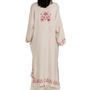 Homewear bien-être - CAFTAN HOMEWEAR LINEN COTTON HANMADE HANDPRINT - LALAY