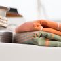 Other bath linens - Hammam Towel Olive Orange in organic cotton GOTS certified - LESTOFF FRANCE