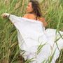 Other bath linens - Hammam Towel White Gold in organic cotton GOTS certified - LESTOFF FRANCE