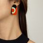 Jewelry - Natural horn and lacquer earrings - L'INDOCHINEUR PARIS HANOI