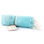Other bath linens - Hammam Towel Aqua Marina in organic cotton GOTS certified - LESTOFF FRANCE