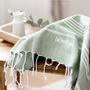 Other bath linens - Hammam Towel Olive in organic cotton GOTS certified - LESTOFF FRANCE