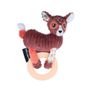 Childcare  accessories - PLUSH WITH BIG TEETHING RING MELIMELOS THE DEER - DEGLINGOS