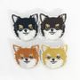 Apparel - Chihuahua  Face Embroidered Brooches - KEORA KEORA GOODS JP