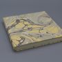 Stationery - SQUARE NOTEBOOK BOUND WITH MARBLED PAPER - LEGATORIA LA CARTA