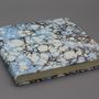 Stationery - SQUARE NOTEBOOK BOUND WITH MARBLED PAPER - LEGATORIA LA CARTA
