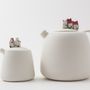 Céramique - Grande boite en porcelaine avec maisons miniatures - BÉRANGÈRE CÉRAMIQUES