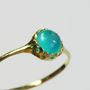 Jewelry - K18 Sea Blue Chalcedony Ring - NAM