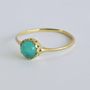 Jewelry - K18 Sea Blue Chalcedony Ring - NAM