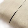Fabric cushions - Sema Nettle Fibers Black Line - MILLE ET CLAIRE