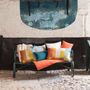 Fabric cushions - Printed and embroidered JANIS cushions - MAISON VIVARAISE – SDE VIVARAISE WINKLER