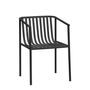 Chaises de jardin - Chaise, métal,  noir - HÜBSCH