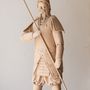 Sculptures, statuettes and miniatures - Large Samurai Leather Sculpture - ANNIE DELEMARLE SCULPTURE CUIR