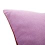 Couettes et oreillers  - Coussin avec remplissage, velours côtelé, violet/rouge - HÜBSCH
