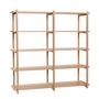 Shelves - Shelf w/5 shelves, oak, FSC - HÜBSCH