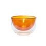 Bowls - Bowl, glass, clear/amber - HÜBSCH