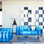 Sofas - YOMI| Blue sofa - Wood frame - MOJOW